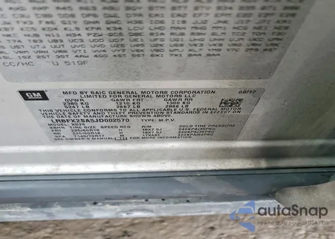 2018 Buick Envision Essence from USA, damaged, VIN LRBFX2SA5JD002570